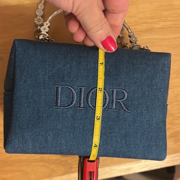 Dior Denim Pouch with Handles Attached - Picture 12 of 12